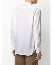 weißes Seidelangarmhemd von Comme Des Garcons SHIRT