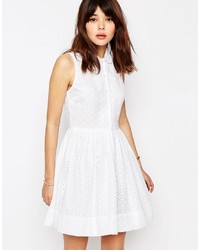 weißes Shirtkleid von Asos