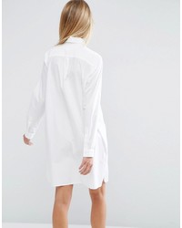 weißes Shirtkleid von Asos