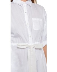 weißes Shirtkleid von Clu
