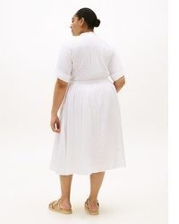 weißes Shirtkleid von Tommy Hilfiger Curve