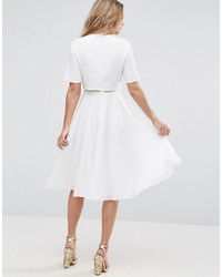 weißes Skaterkleid von Asos