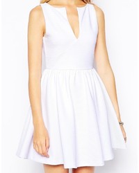 weißes Skaterkleid von Asos