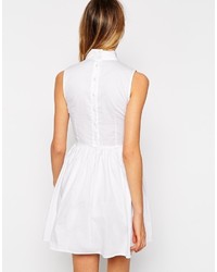 weißes Skaterkleid von Asos