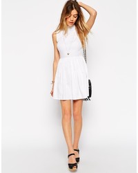 weißes Skaterkleid von Asos