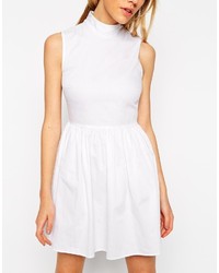 weißes Skaterkleid von Asos