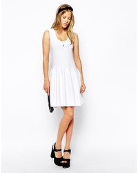 weißes Skaterkleid von Asos