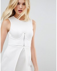 weißes Skaterkleid von Asos