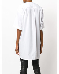 weißes Spitze T-shirt von Sacai