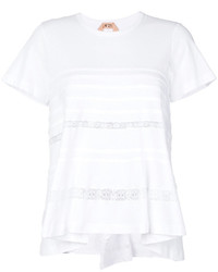 weißes Spitze T-shirt von No.21
