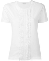 weißes Spitze T-shirt von RED Valentino