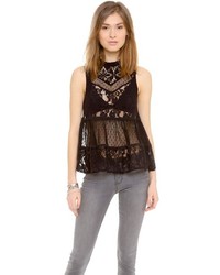 weißes Spitze Trägershirt von Free People