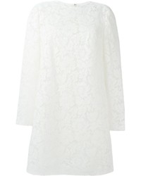 weißes Spitzekleid mit Blumenmuster von Valentino