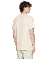 weißes Strick T-Shirt mit einem Rundhalsausschnitt von Moncler Genius
