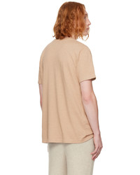 weißes Strick T-Shirt mit einem Rundhalsausschnitt von The Elder Statesman