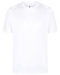 weißes Strick T-Shirt mit einem Rundhalsausschnitt von Brunello Cucinelli