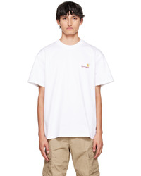 weißes Strick T-Shirt mit einem Rundhalsausschnitt von CARHARTT WORK IN PROGRESS