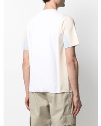 weißes Strick T-Shirt mit einem Rundhalsausschnitt von Jacquemus