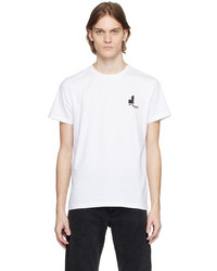 weißes Strick T-Shirt mit einem Rundhalsausschnitt von Isabel Marant