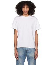 weißes Strick T-Shirt mit einem Rundhalsausschnitt von Levi's