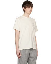 weißes Strick T-Shirt mit einem Rundhalsausschnitt von Saturdays Nyc
