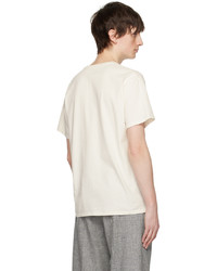 weißes Strick T-Shirt mit einem Rundhalsausschnitt von Saturdays Nyc