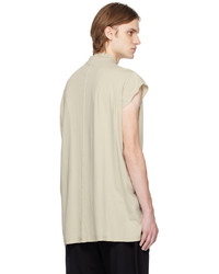 weißes Strick T-Shirt mit einem Rundhalsausschnitt von Rick Owens DRKSHDW