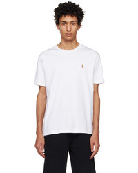 weißes Strick T-Shirt mit einem Rundhalsausschnitt von Polo Ralph Lauren