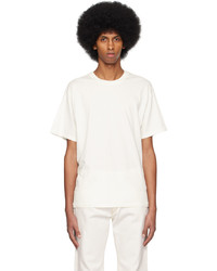 weißes Strick T-Shirt mit einem Rundhalsausschnitt von RE/DONE