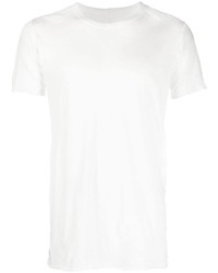 weißes Strick T-Shirt mit einem Rundhalsausschnitt von Rick Owens