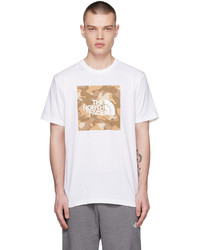 weißes Strick T-Shirt mit einem Rundhalsausschnitt von The North Face