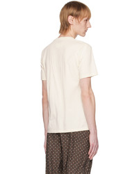 weißes Strick T-Shirt mit einem Rundhalsausschnitt von Maison Margiela