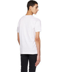 weißes Strick T-Shirt mit einem Rundhalsausschnitt von Dolce & Gabbana