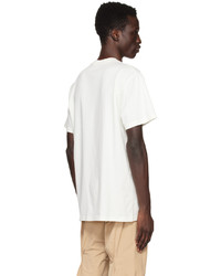 weißes Strick T-Shirt mit einem Rundhalsausschnitt von 424