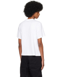 weißes Strick T-Shirt mit einem Rundhalsausschnitt von Craig Green