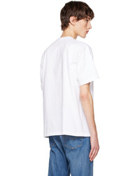 weißes Strick T-Shirt mit einem Rundhalsausschnitt von Neighborhood