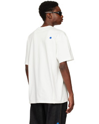 weißes Strick T-Shirt mit einem Rundhalsausschnitt von Ader Error