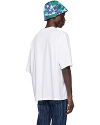 weißes Strick T-Shirt mit einem Rundhalsausschnitt von Marni