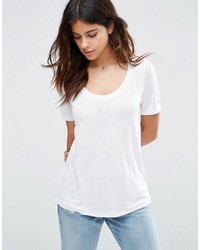 weißes Strick T-shirt von Asos