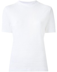 weißes Strick T-shirt von Carven