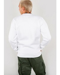 weißes Sweatshirt von Alpha Industries