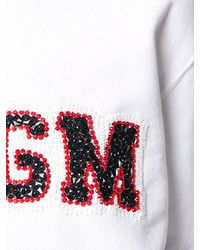 weißes Sweatshirt von MSGM