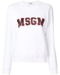 weißes Sweatshirt von MSGM