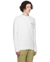 weißes Sweatshirt von MAISON KITSUNÉ