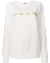 weißes Sweatshirt von PIERRE BALMAIN