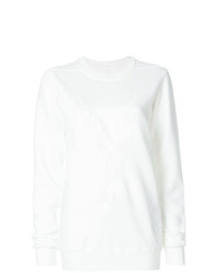 weißes Sweatshirt von Rick Owens DRKSHDW