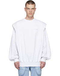 weißes Sweatshirt von We11done