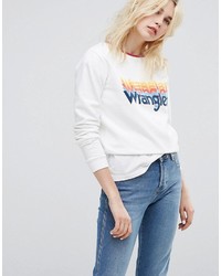 weißes Sweatshirt von Wrangler