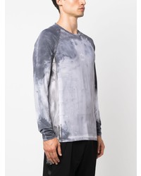 weißes Mit Batikmuster T-Shirt mit einem Rundhalsausschnitt von 1017 Alyx 9Sm