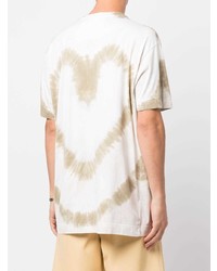 weißes Mit Batikmuster T-Shirt mit einem Rundhalsausschnitt von Givenchy